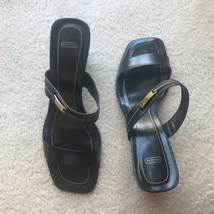Black Coach heels